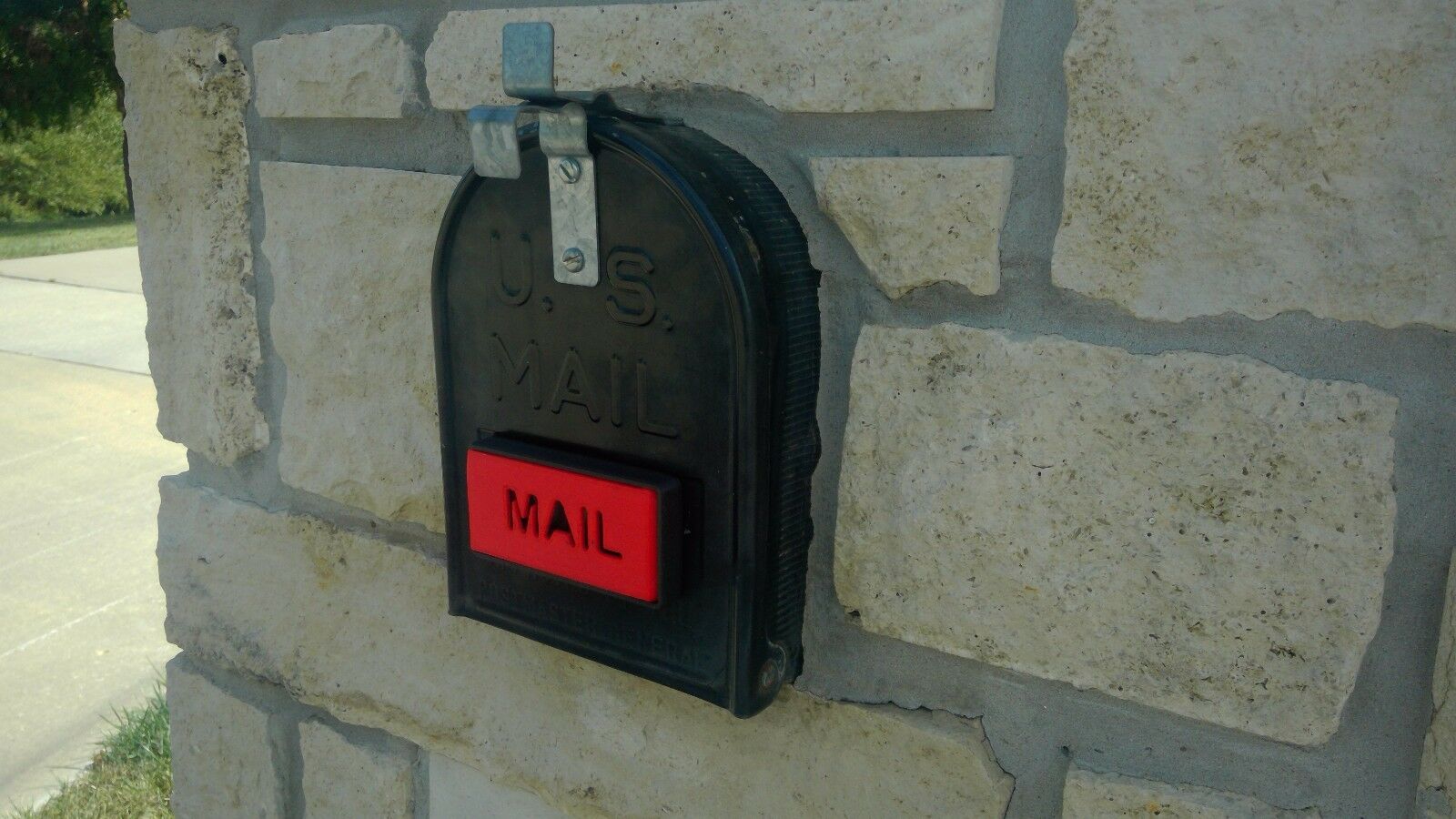 Mailbox Flag,  Front Mount, Great On Brick/stone Mailbox, Stylish Replacement