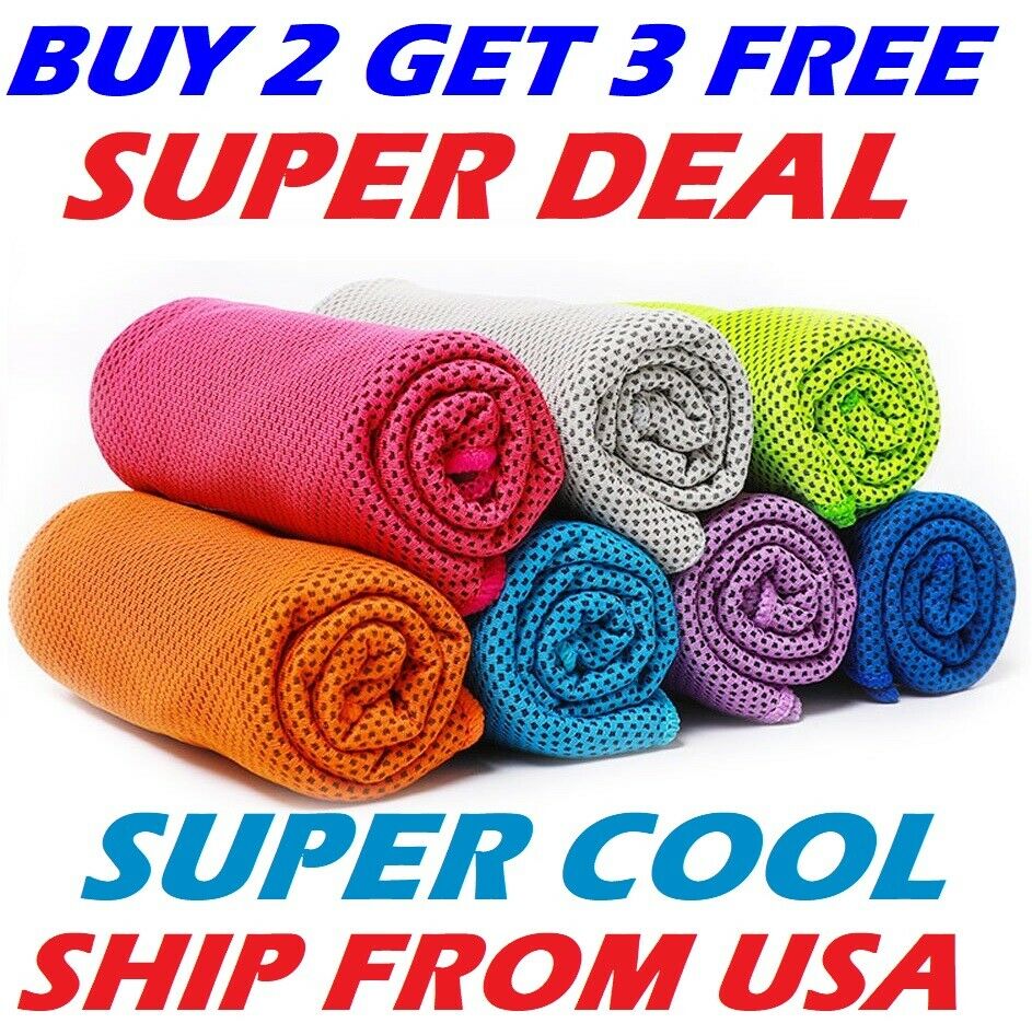 Ice Cooling Towel For Sports/workout/fitness/gym/yoga Towels Usa Seller