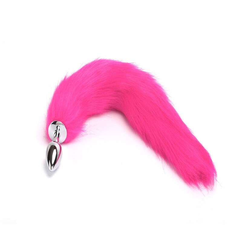 False Fox Tail Stainless Steel Anal-butt Plug Cosplay Game Funny Toy Games Rose