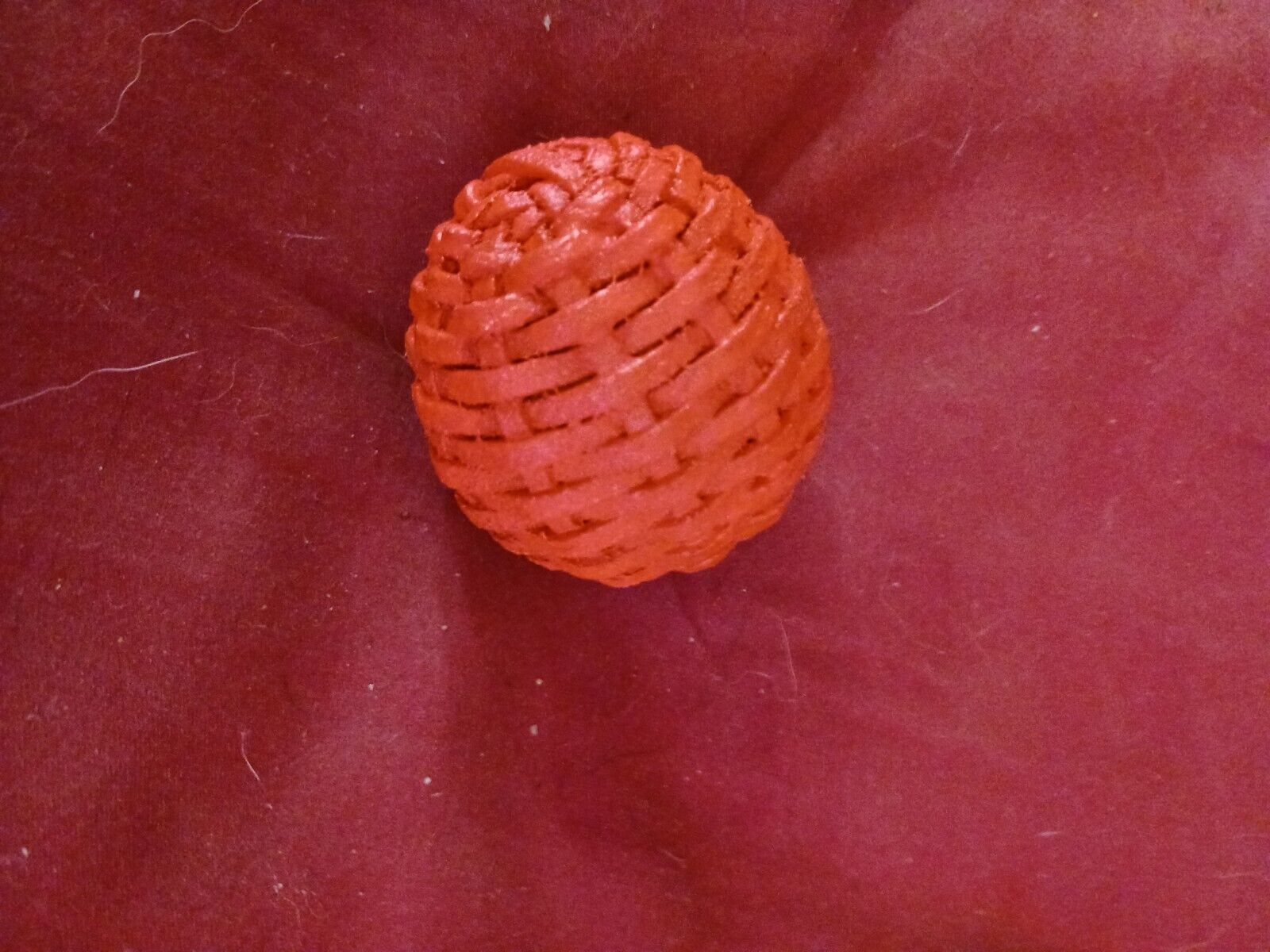 **awesome  Native American Choctaw Stick Ball Orange  Handmade   Nice !*