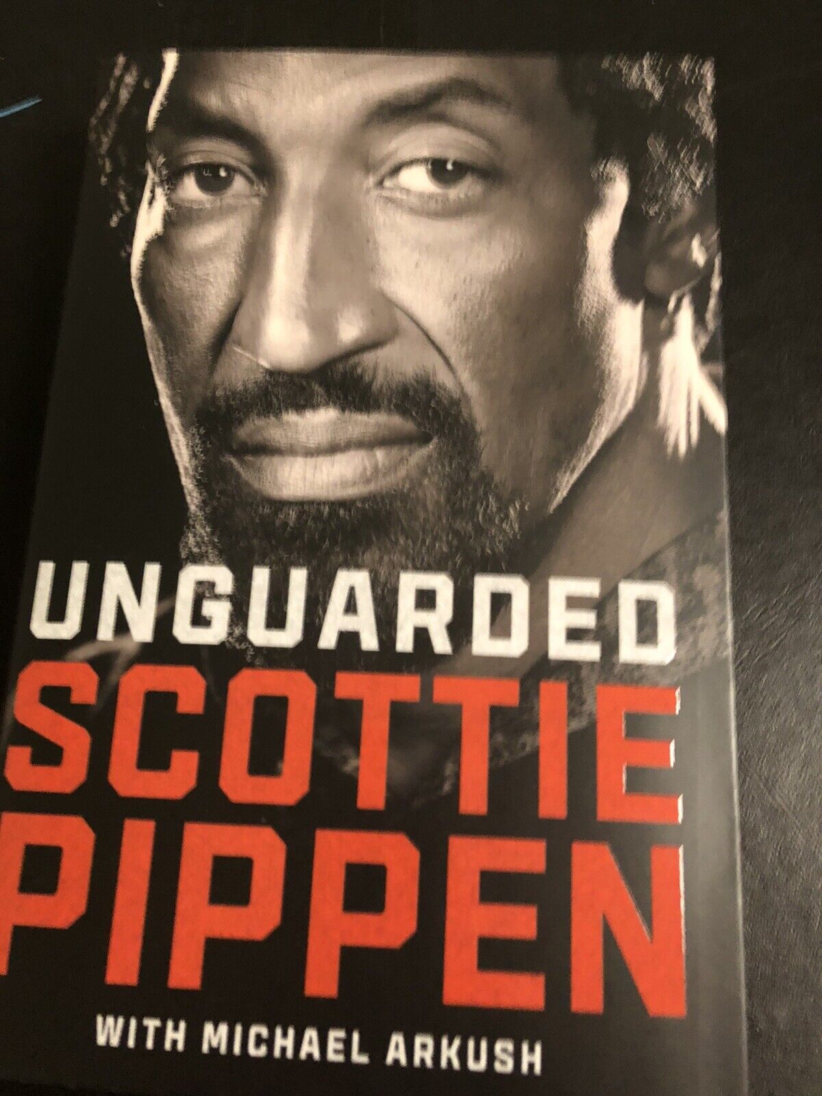 Autohraphed Scottie Pippen Book Unguarded Jsa Certified Signed