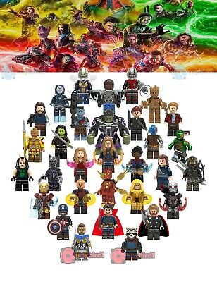 31pcs Avengers Endgame Superhero Army Ironman Mini Figure Building Blocks Toys