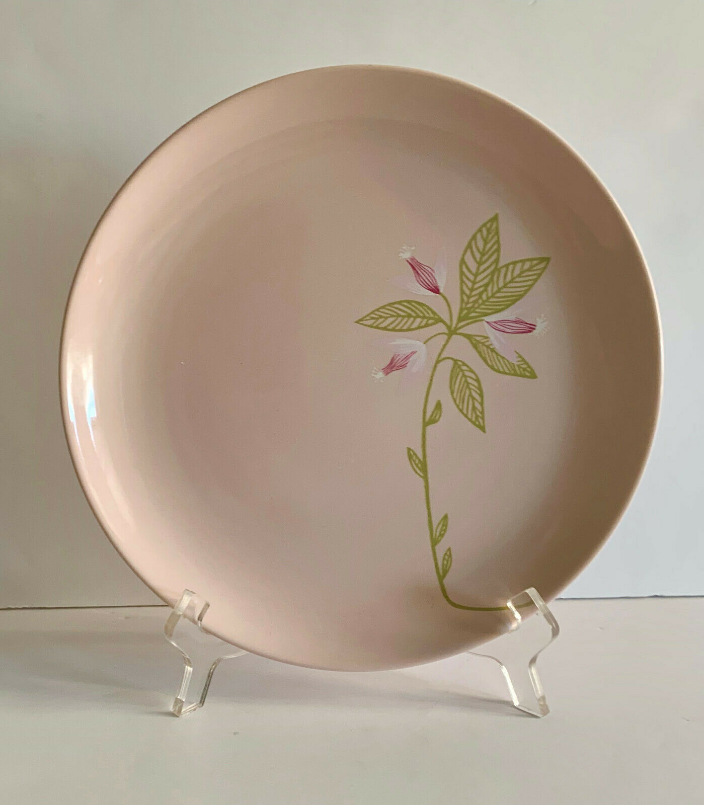 Russel Wright Iroquois Pink "gay Wings" Dinner Plate