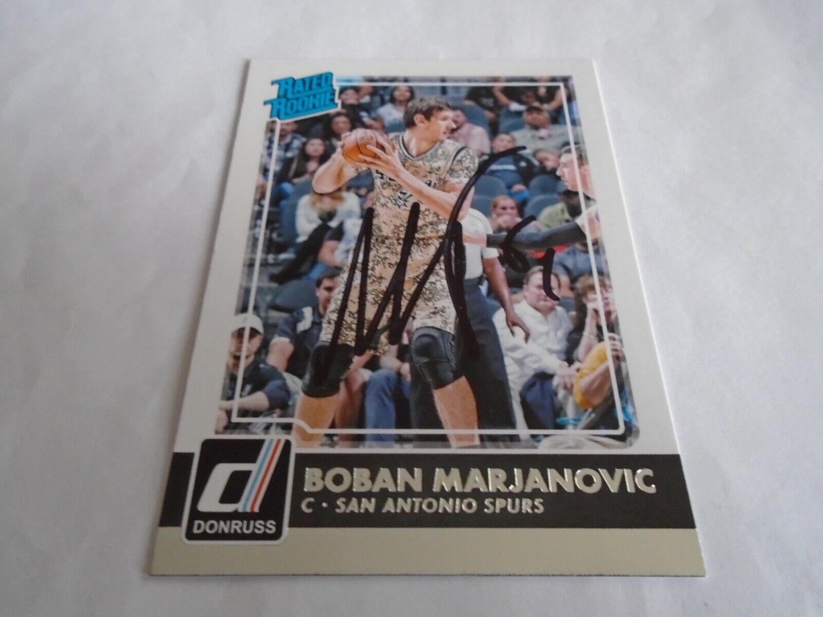 Boban Marjanovic Signed Rc Card Dallas Mavericks Proof Look 2015-16 Donruss Coa